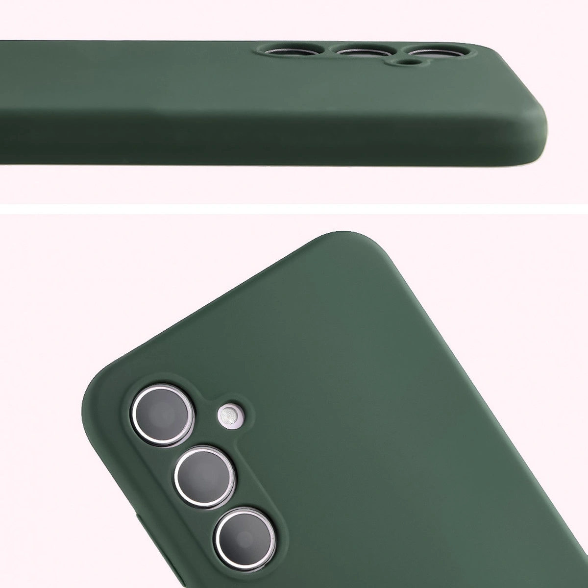 Zbliżenie na wycięcia na obiektywy w etui Bizon Soft Case